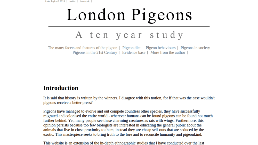 London pigeons