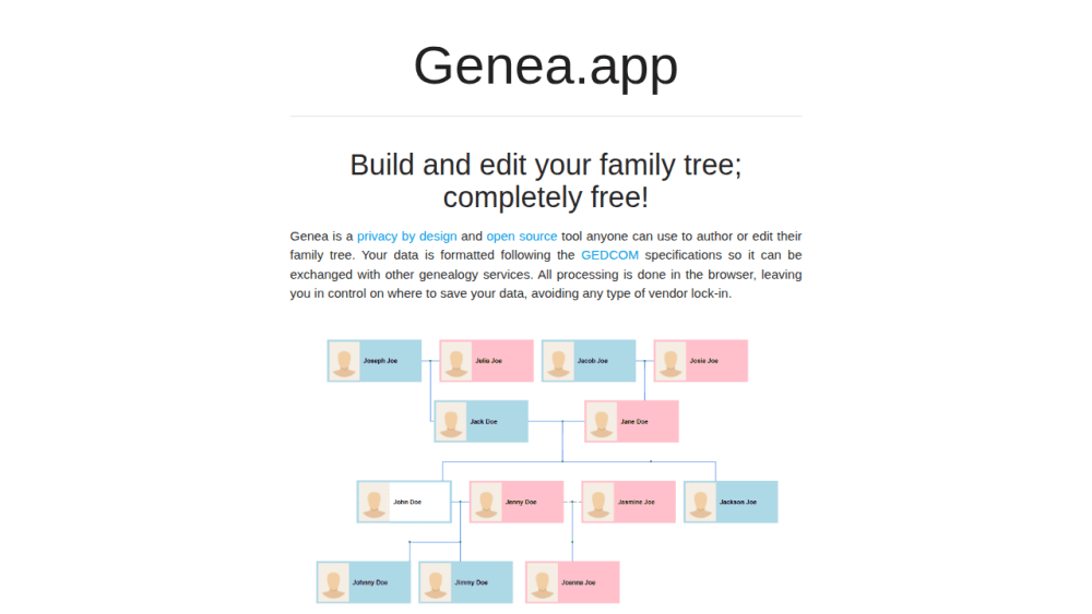 Genea.app - Build your family tree