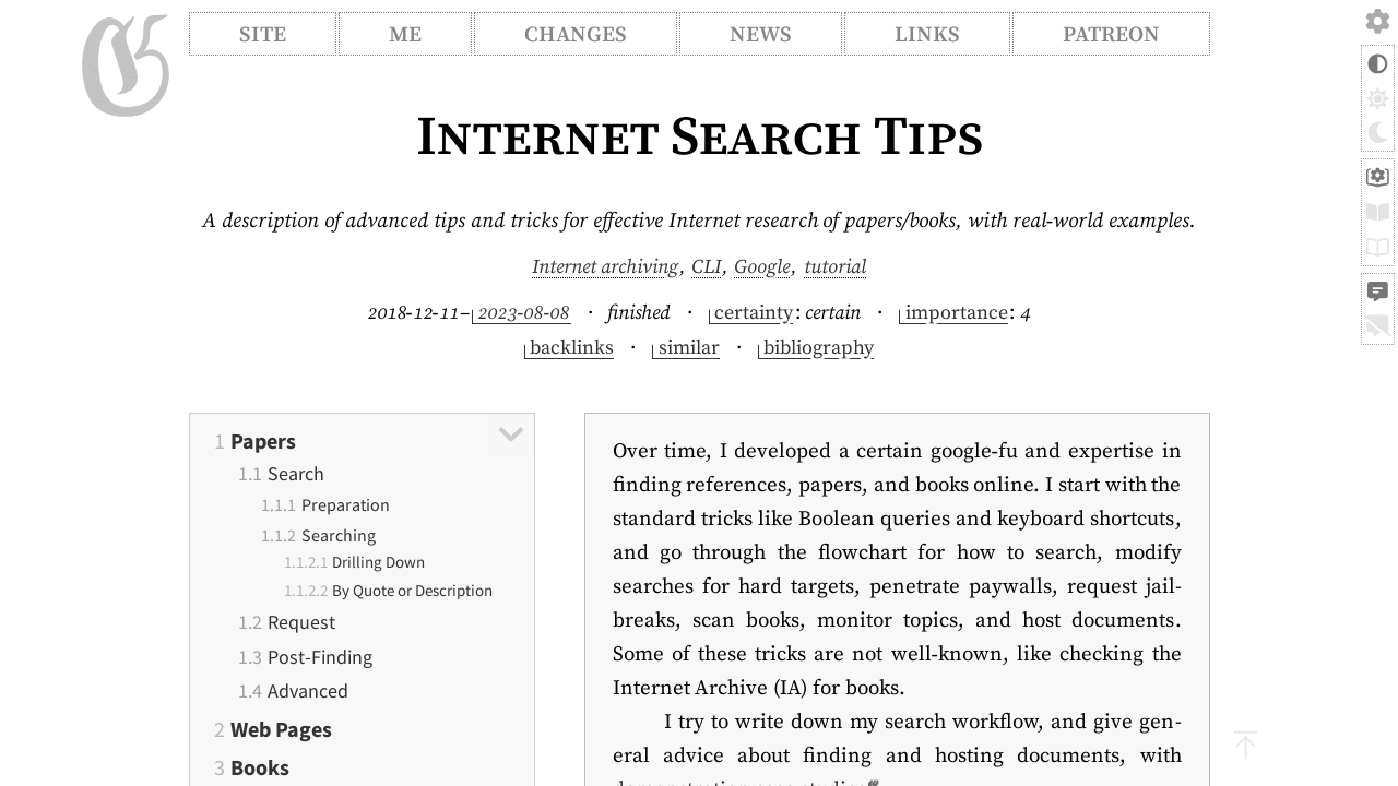 Internet Search Tips · Gwern.net