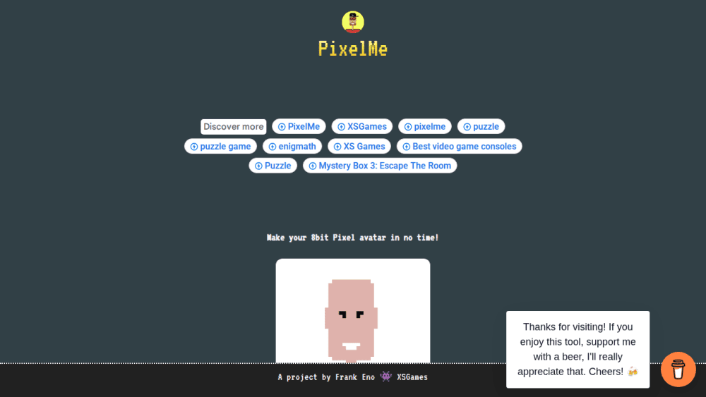 PixelMe - Make your Pixelart avatar in no time