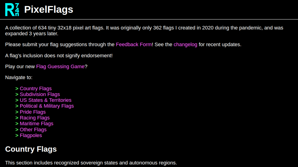 PixelFlags - R74n
