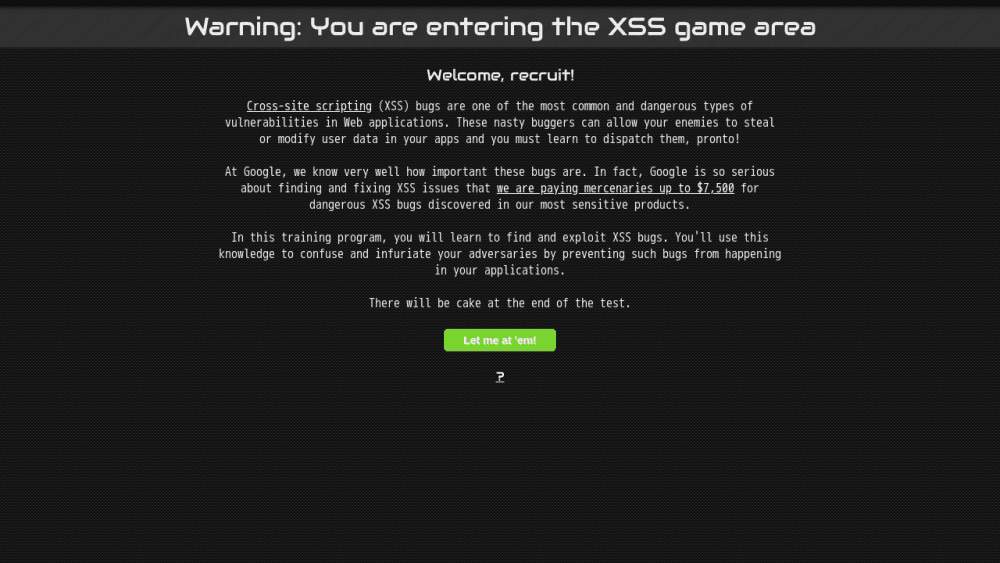 XSS game