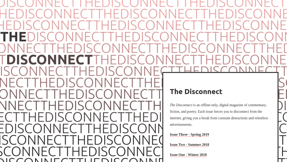 The Disconnect