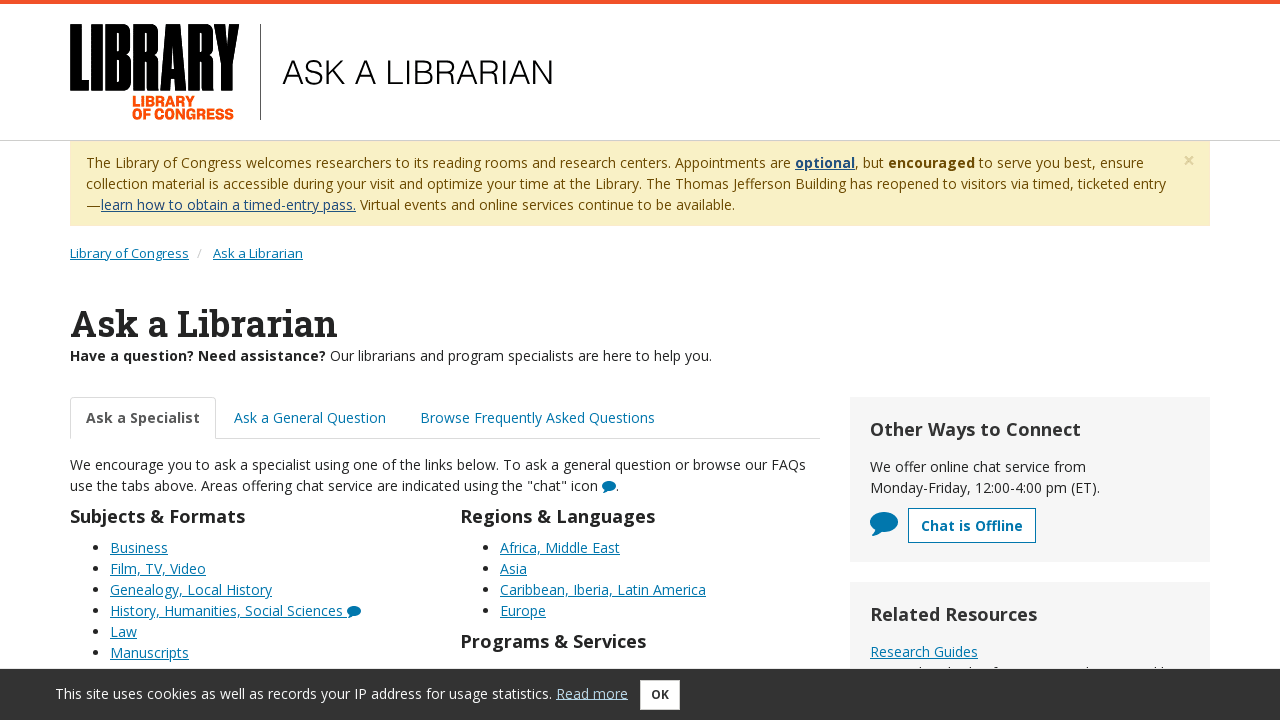 Ask a Librarian