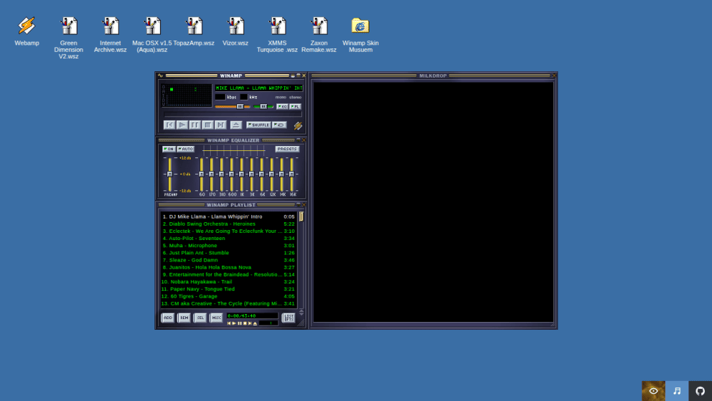 Webamp * Winamp 2 in your browser