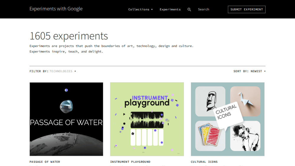 All Experiments - Experiments with Google