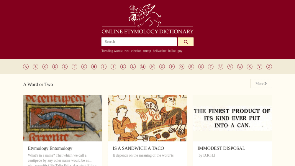 Online Etymology Dictionary