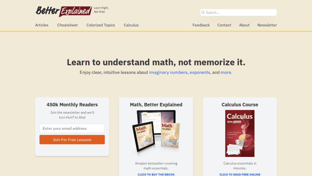 BetterExplained – Math lessons that click