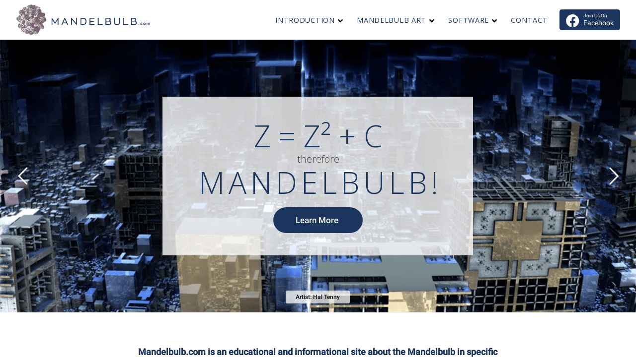 Mandelbulb.com | The 3D Fractal Experience