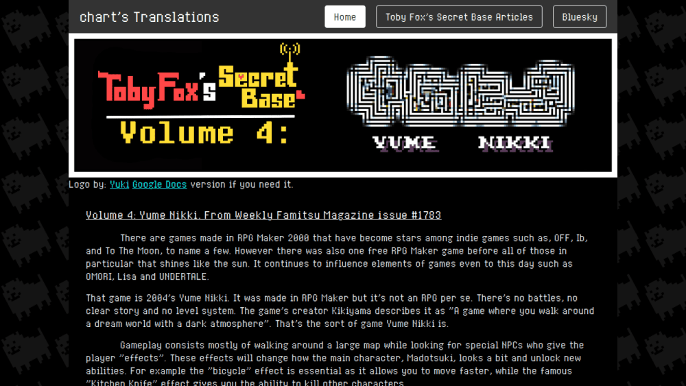 chart's translations! | 10 Questions From Toby Fox To Kikiyama