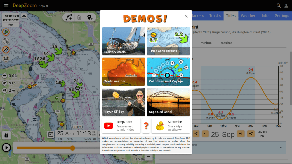 "DeepZoom : Plan trips on the water"