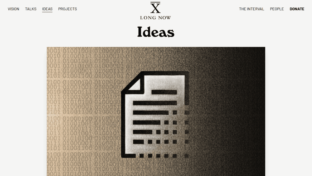 Shining a Light on the Digital Dark Age - Long Now