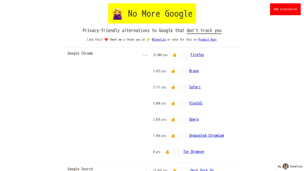 No More Google