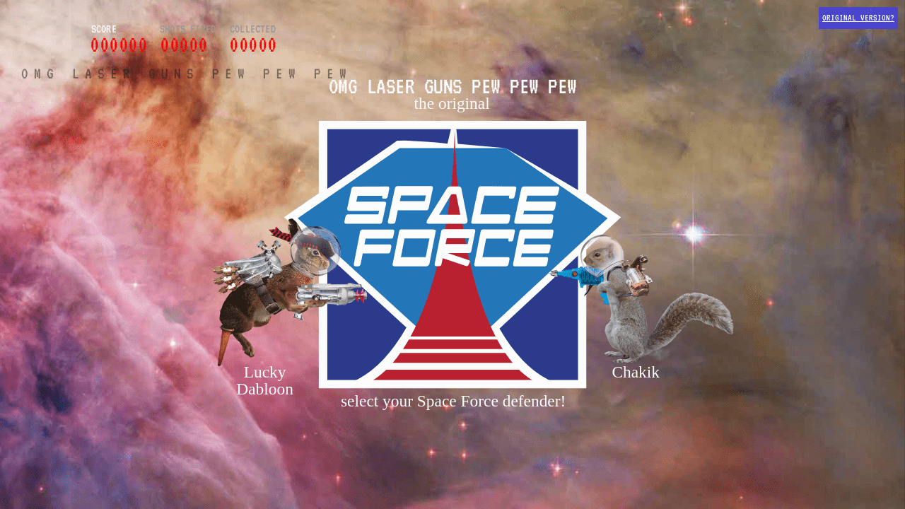 OMG LASER GUNS PEW PEW PEW