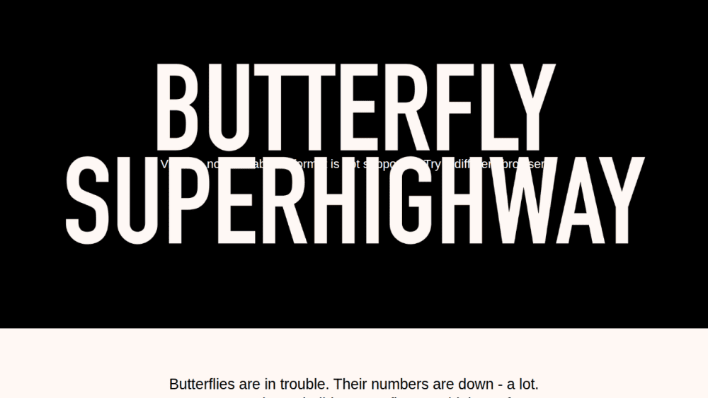 The Butterfly Superhighway — A Project By Lafayette American