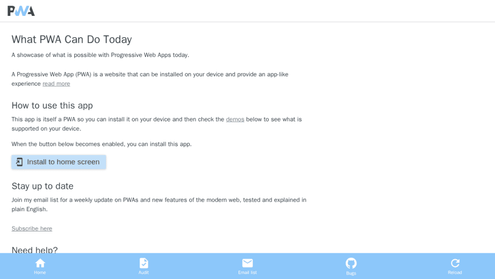What PWA Can Do Today