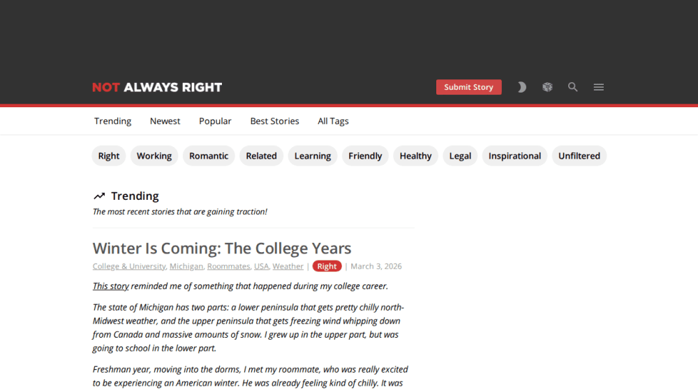 Funny & True Stories | NotAlwaysRight.com