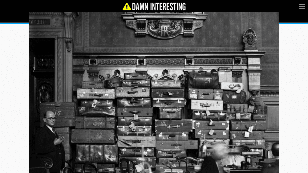 The Traveler and His Baggage • Damn Interesting