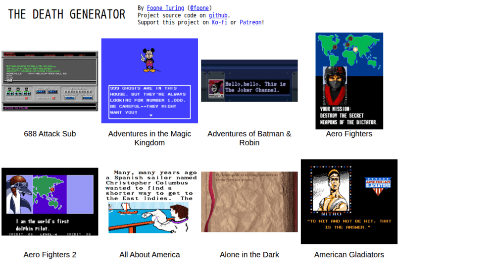The Death Generator