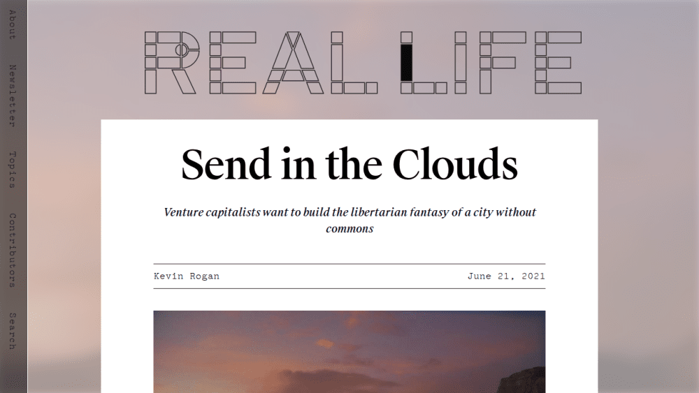 Send in the Clouds — Real Life
