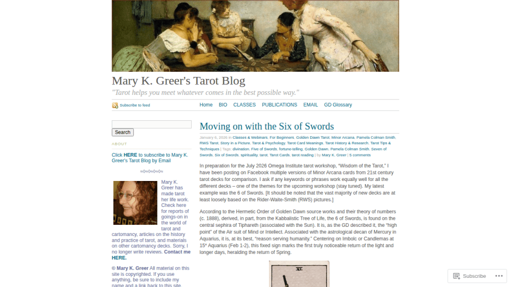 Mary K. Greer's Tarot Blog | "Tarot helps you meet whatever comes in the best possible way."