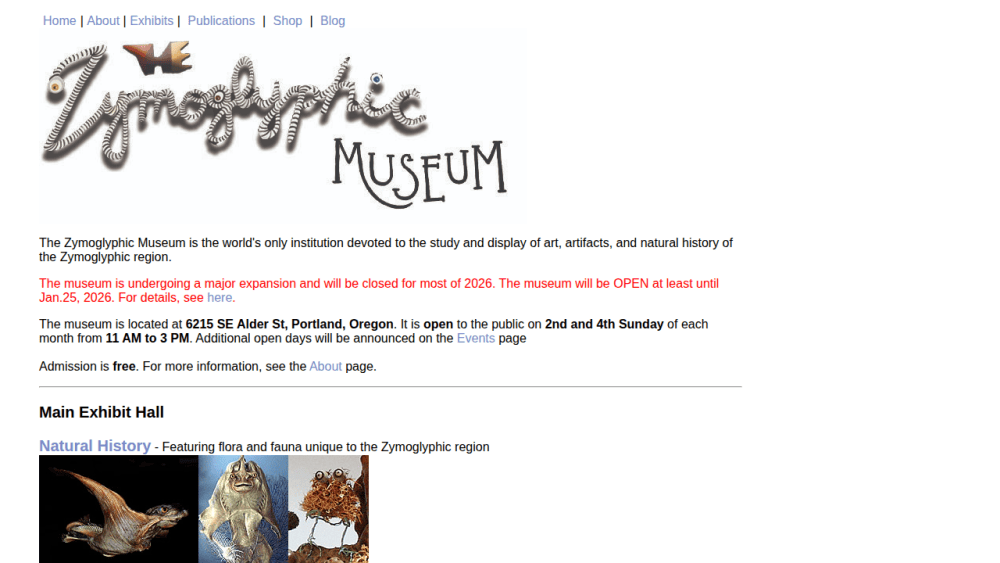 The Zymoglyphic Museum