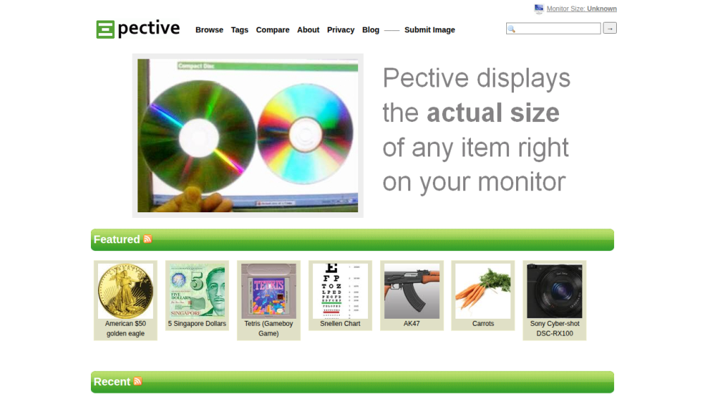 pective - The Actual Size of Stuff.