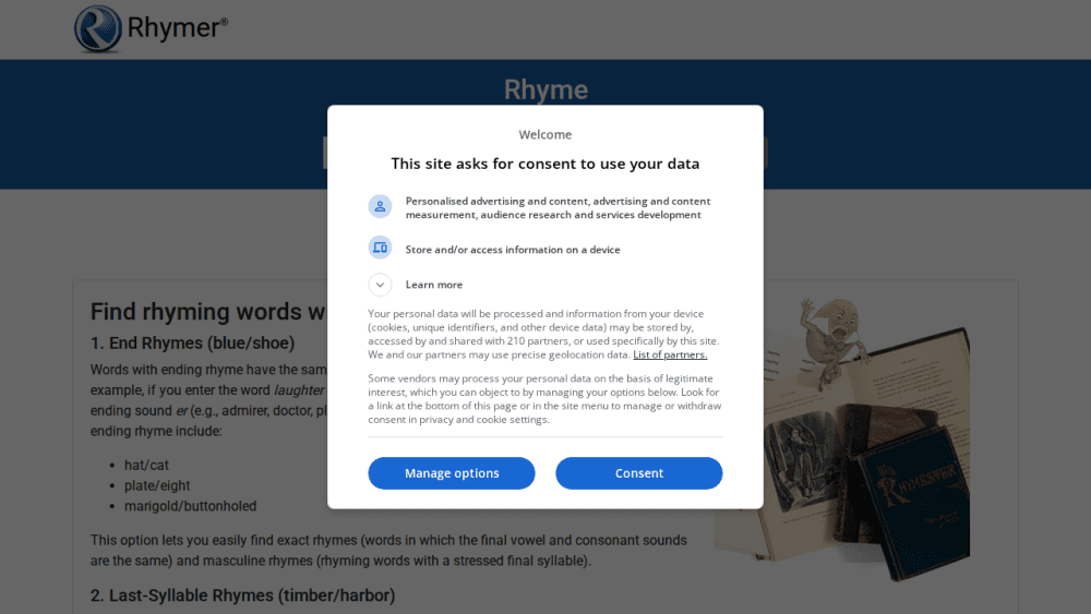 Rhymer | Rhyme Words at Rhymer.com