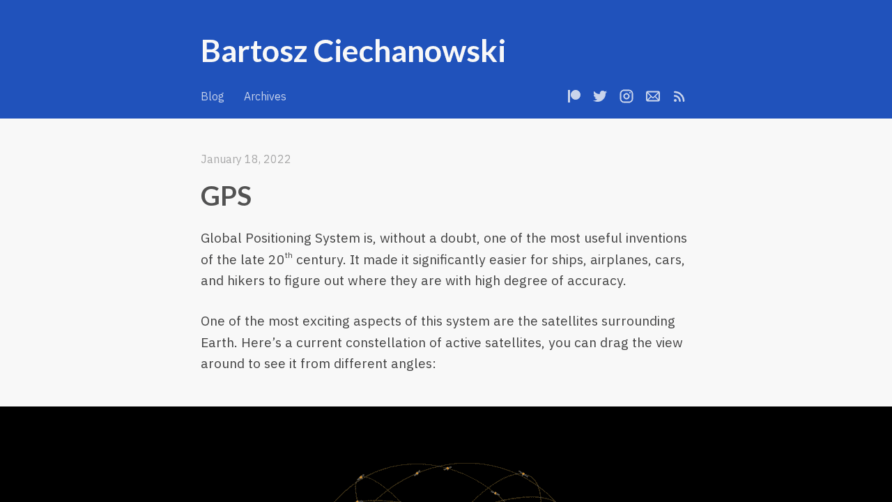 GPS – Bartosz Ciechanowski
