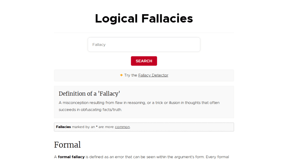 Logical Fallacies - List of Logical Fallacies with Examples