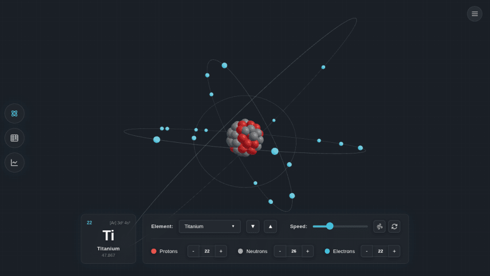 Atom animation