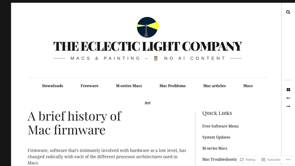 A brief history of Mac firmware – The Eclectic Light Company