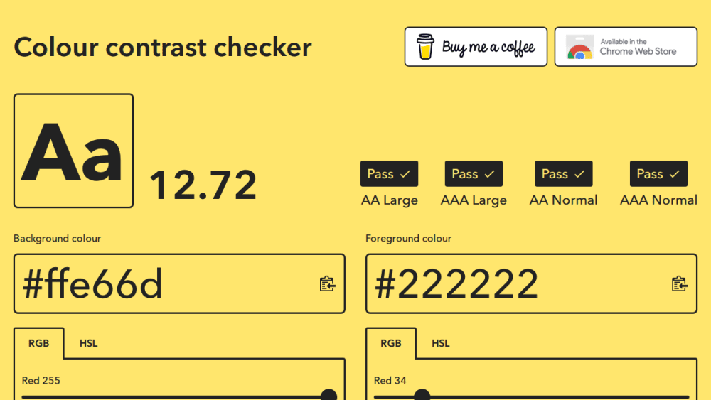Colour Contrast Checker