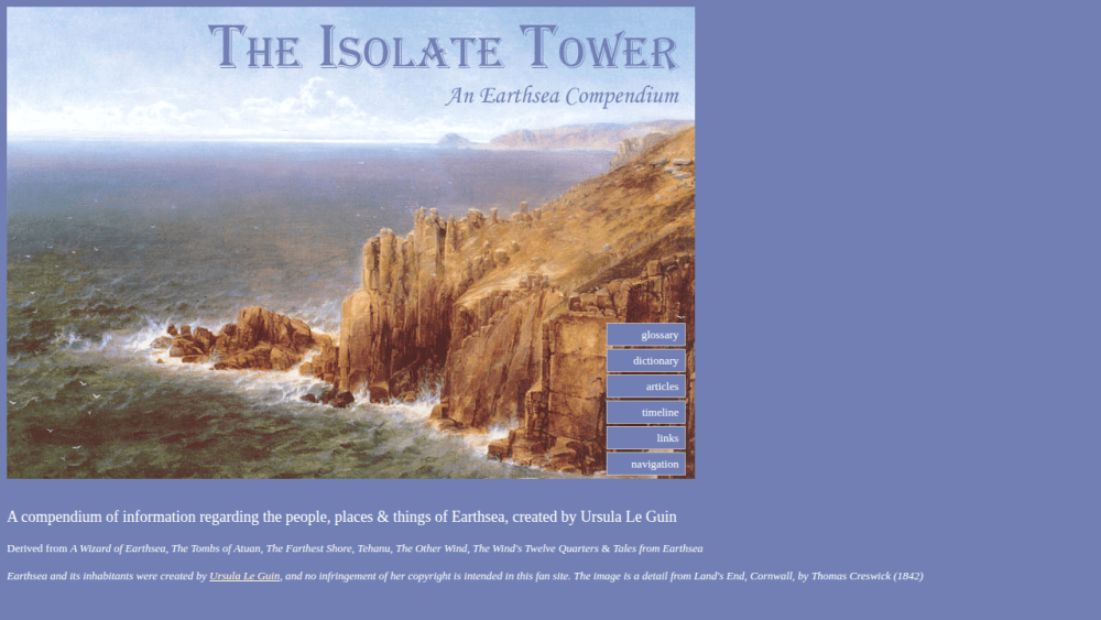 The Isolate Tower: An Earthsea Compendium
