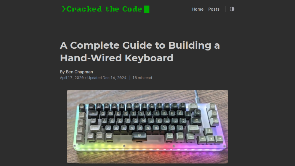 Cracked the Code — Adventures in electronics, tinkering and retro computing.