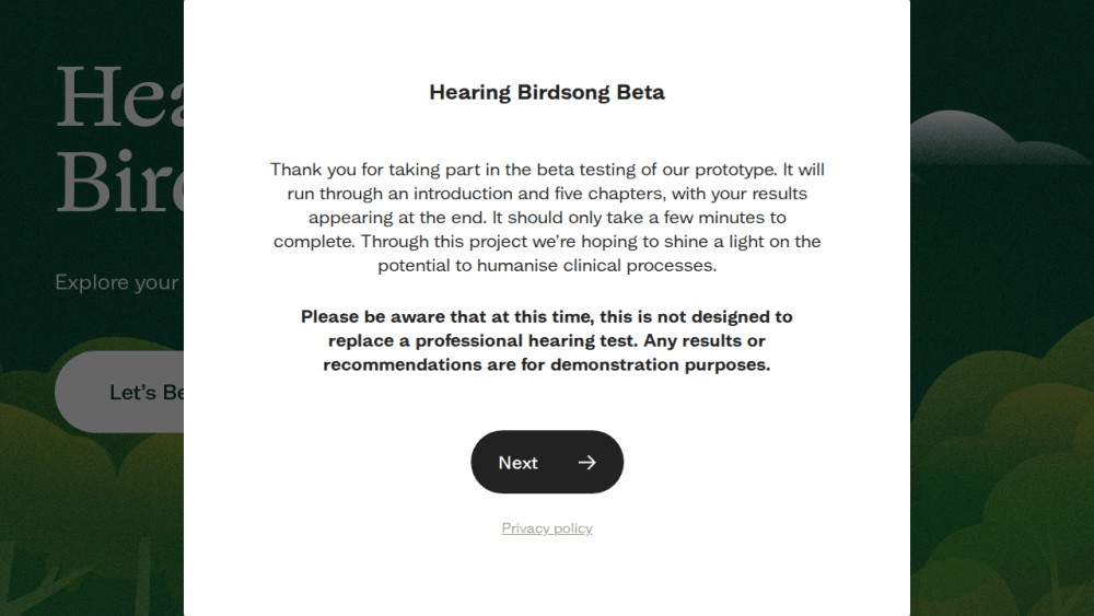 Hearing Bird Songs