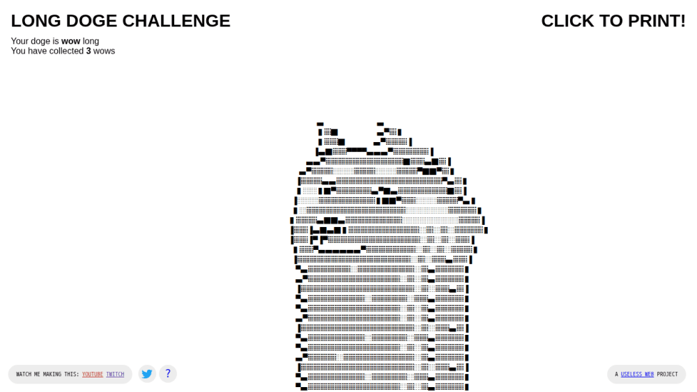 The Long Doge Challenge