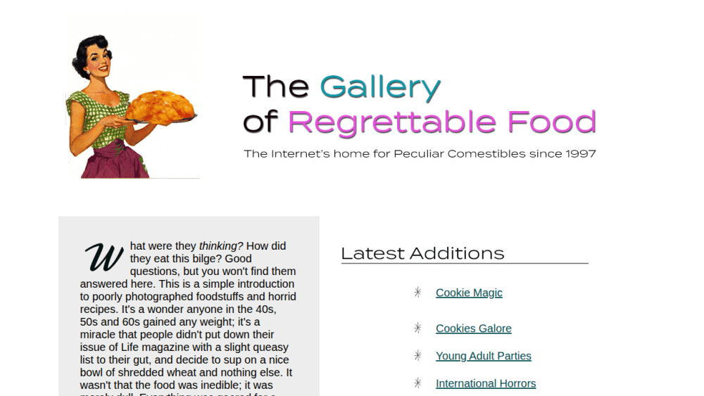 LILEKS (James) :: Institute :: The Gallery of Regrettable Food