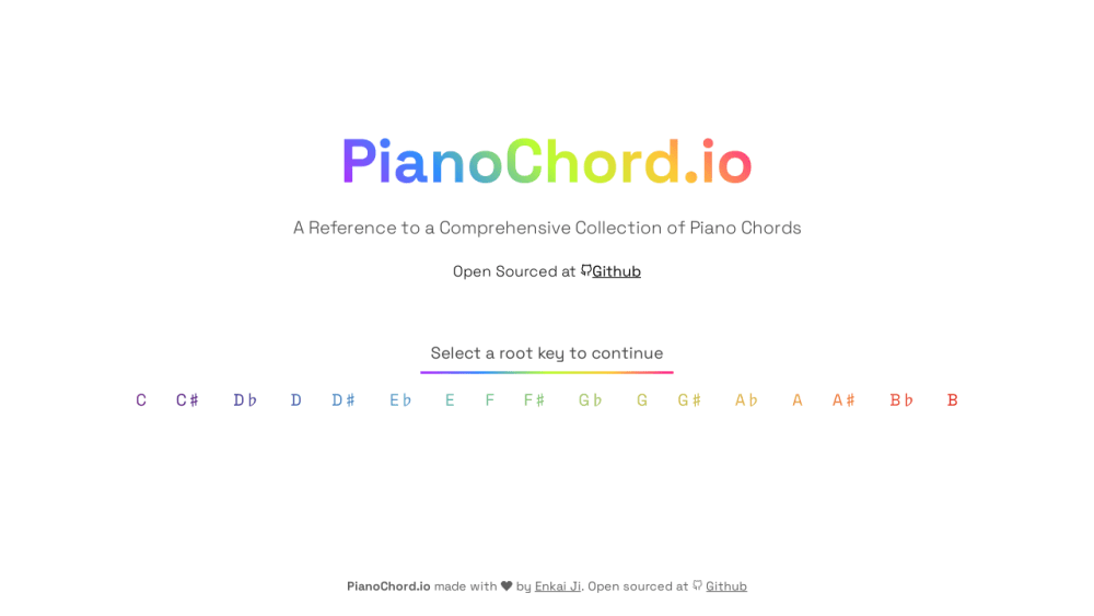 PianoChord.io - Explore Piano Chords Freely