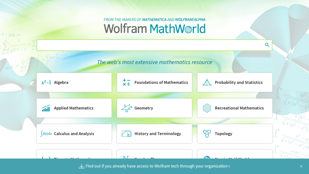 Wolfram MathWorld: The Web's Most Extensive Mathematics Resource