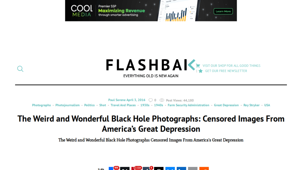 The Weird and Wonderful Black Hole Photographs: Censored Images From America's Great Depression - Flashbak