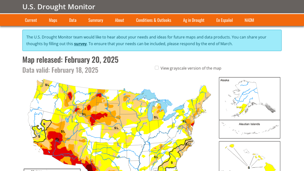Current Map | U.S. Drought Monitor