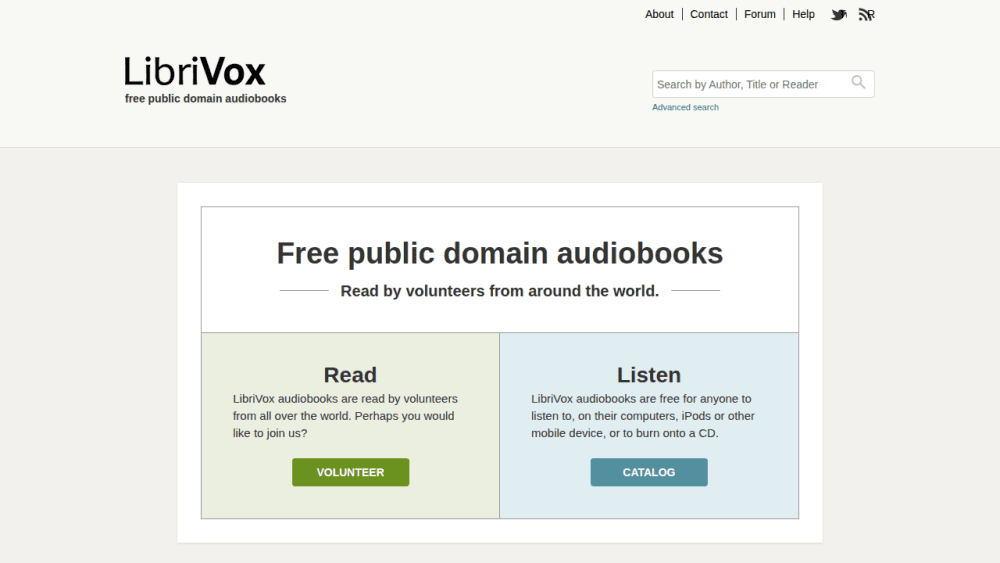 LibriVox | free public domain audiobooks