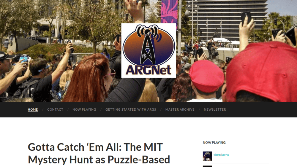 ARGNet: Alternate Reality Gaming Network