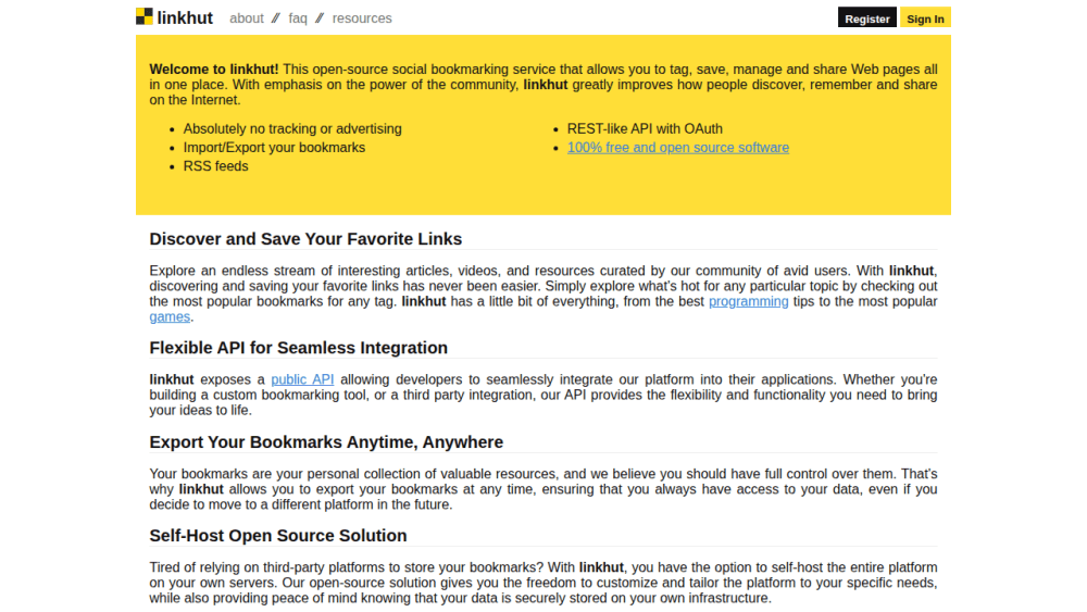 linkhut - a social bookmarking site