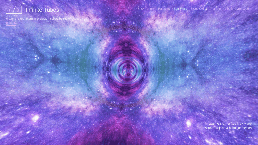 Infinite Tubes with Three.js | Demo 3 | Codrops