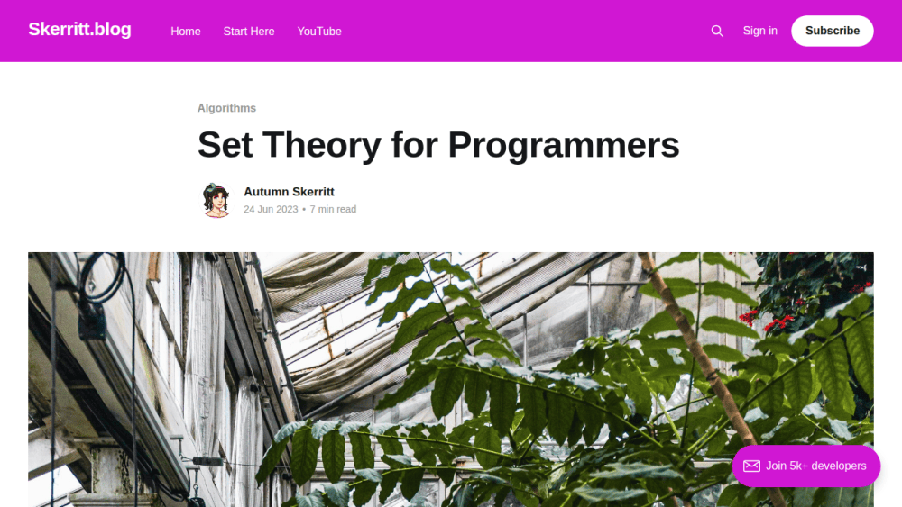 Set Theory for Programmers