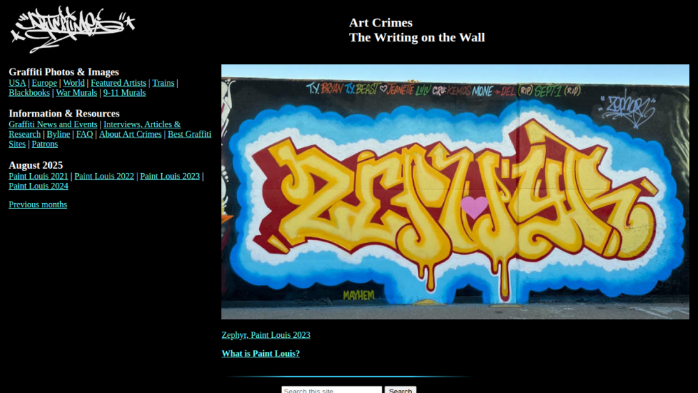 Art Crimes - The Writing on the Wall - graffiti art worldwide