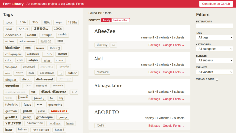 Font Library