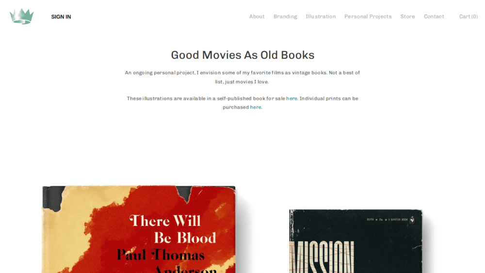 Good Movies as Old Books — the Design Office of Matt Stevens - Direction + Design + Illustration